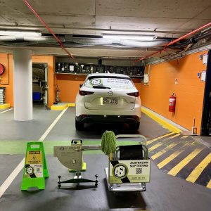 Car park slip testing