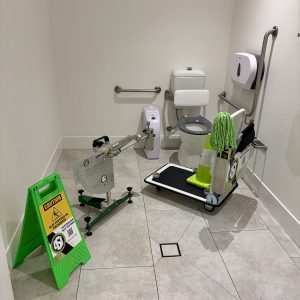Public amenities slip testing