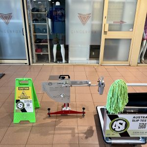 Slip testing a retail centre in Port Hedland, WA