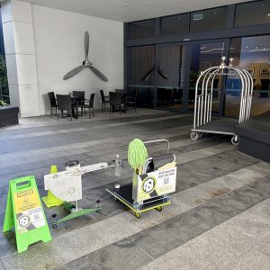 Slip testing at an iconic Brisbane conference centre
